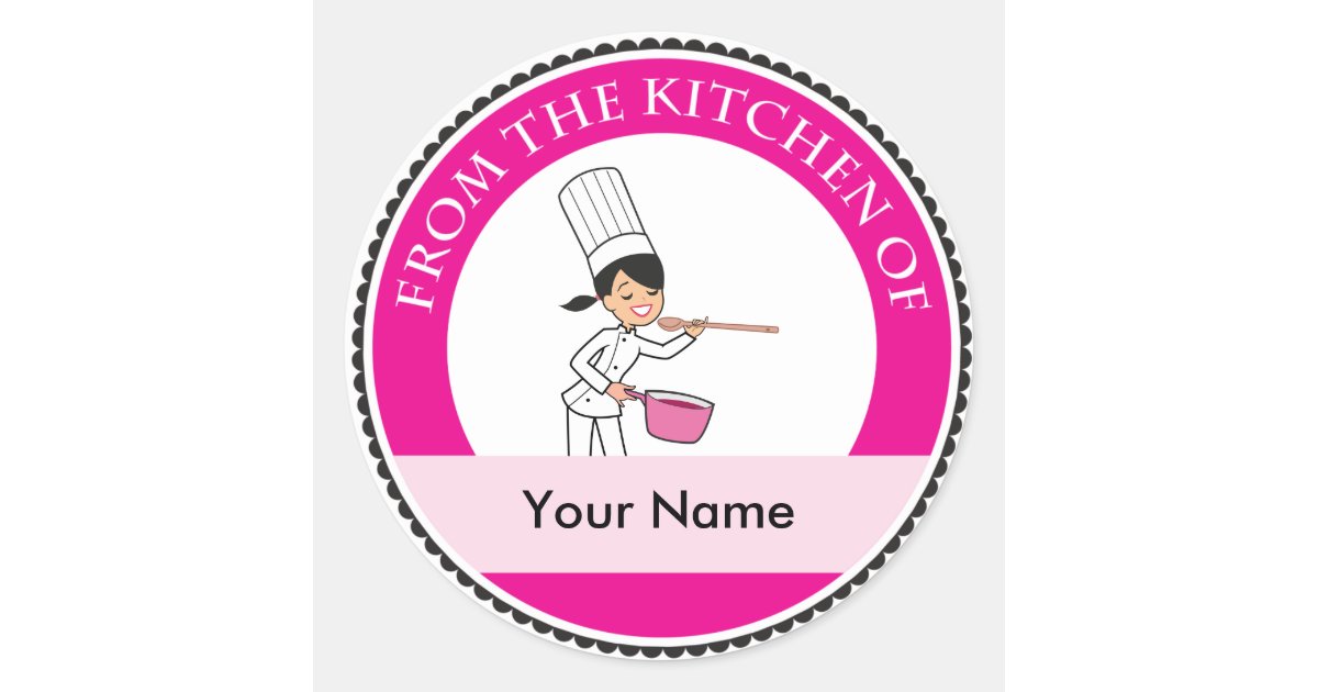 Bakery Pastry Chef Baking Tools Product Label, Zazzle