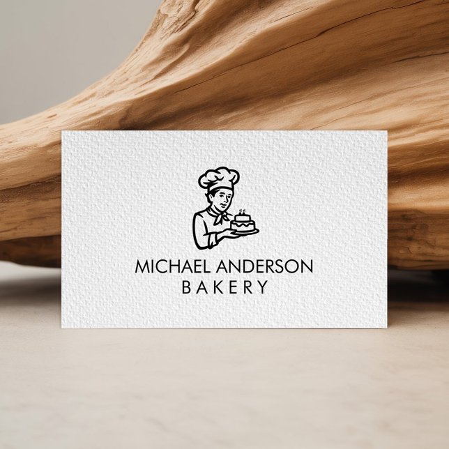 Professional Bakery Pastry Chef Business Card (Creator Uploaded)