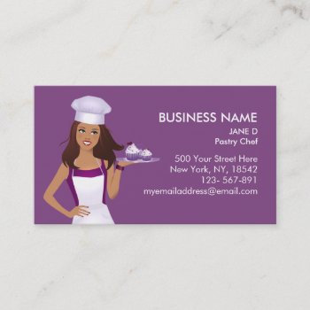 Professional Baking Business Card by ArtbyMonica at Zazzle