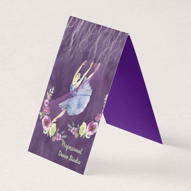 Professional Ballet Dance Business Card (Front)