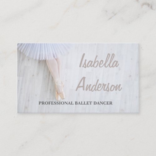 Professional Ballet Dancer Studio Theatre Card