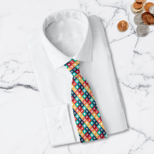 Professional Banker Iconic Pictogram Neck Tie