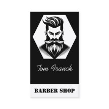 Professional Barber Shop Black and white