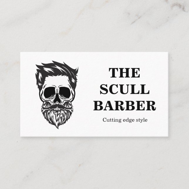 professional barber shop business cards (Front)