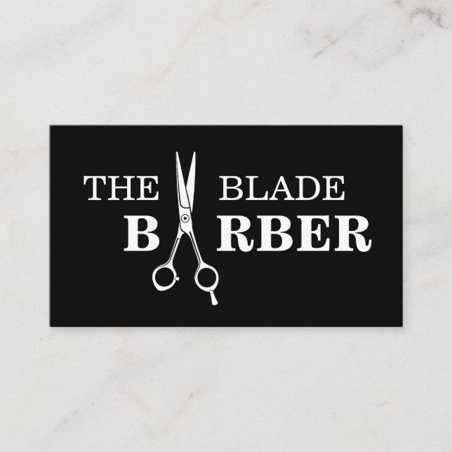 professional barber shop business cards (Front)