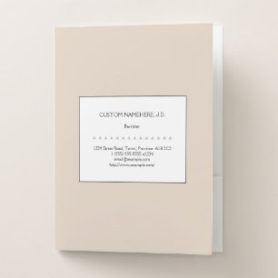 Professional Barrister Pocket Folder