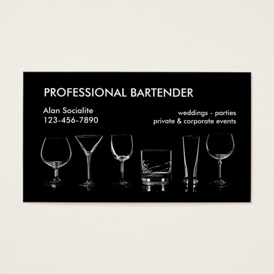 Professional Bartender Business Card Zazzle Com   Professional Bartender Business Card R4887721398d743f78d8a4b186a5b192f Kenrk 8byvr 540 