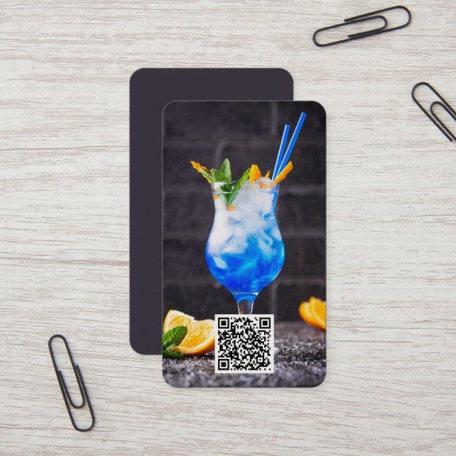 Professional Bartender Business Card (Front/Back In Situ)