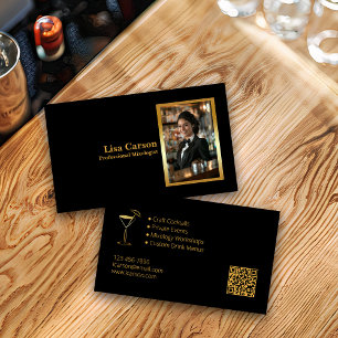 Professional Bartender elegant designed  Business Card