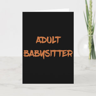 Professional Bartender Mixologist - Adult Babysitt Card