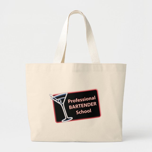 Professional Bartender School Tote Bag (Front)