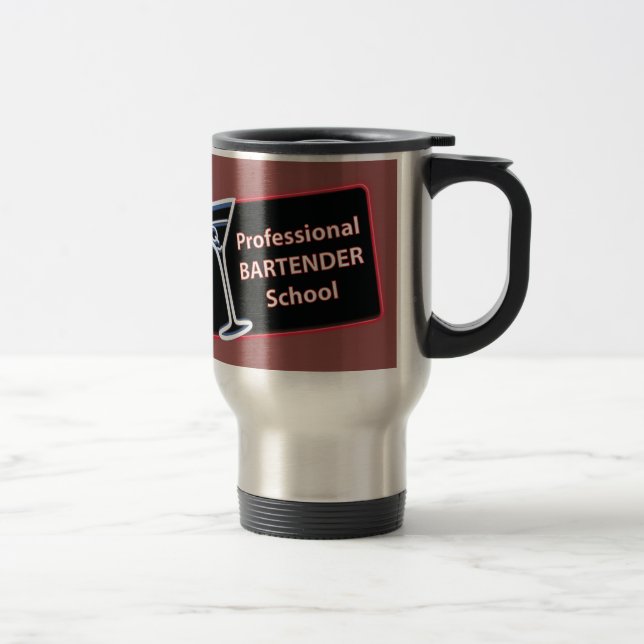 Professional Bartender School Travel Mug (Right)