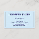 [ Thumbnail: Professional & Basic Hair Stylist Business Card ]