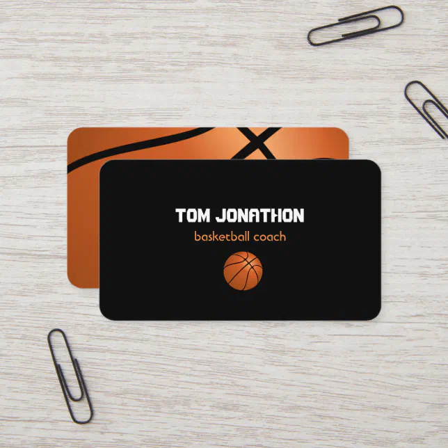 professional Basketball Coach Business Card | Zazzle