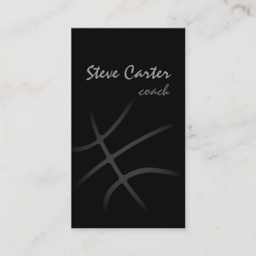 Professional Basketball Coach / Player Card Business Card