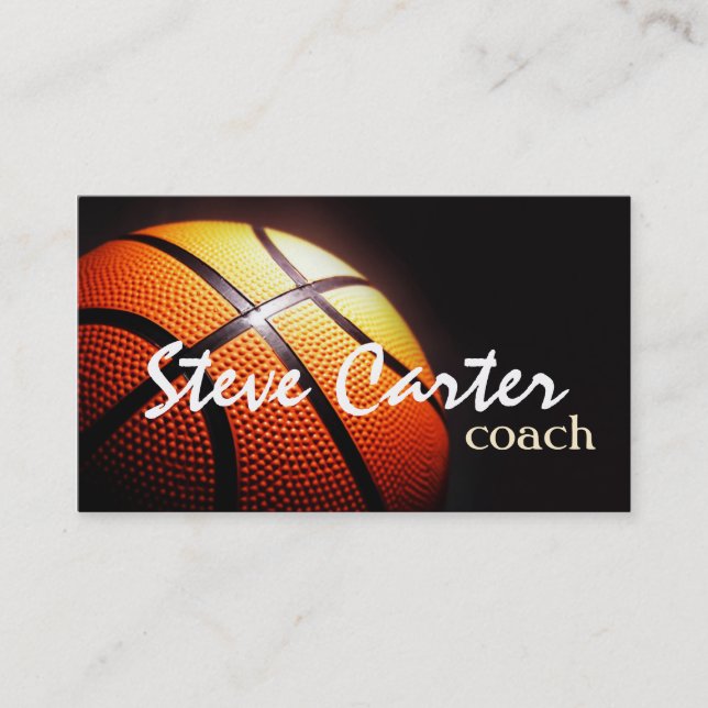 Professional Basketball Coach Player Sport Card (Front)