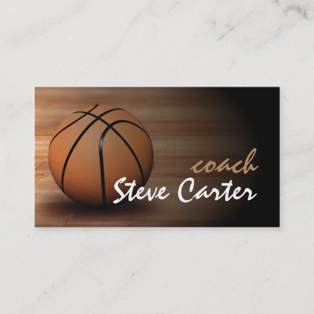 Professional Basketball Coach Player Sport Card (Front)