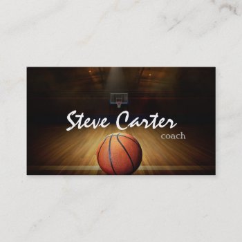 Professional Basketball Coach Player Sport Card by paplavskyte at Zazzle