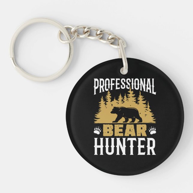 Professional Bear Hunter Keychain (Front)