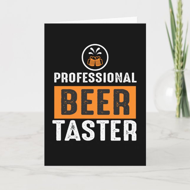 Professional Beer Taster Card (Front)