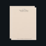 Professional Beige Minimalist Letterhead<br><div class="desc">This Professional Minimalistic Stylish design is the perfect way to showcase your business. 
With its sleek and simple design,  whether you're a freelancer,  small business owner,  or corporate executive,  this stylish design is sure to make a lasting impression.</div>