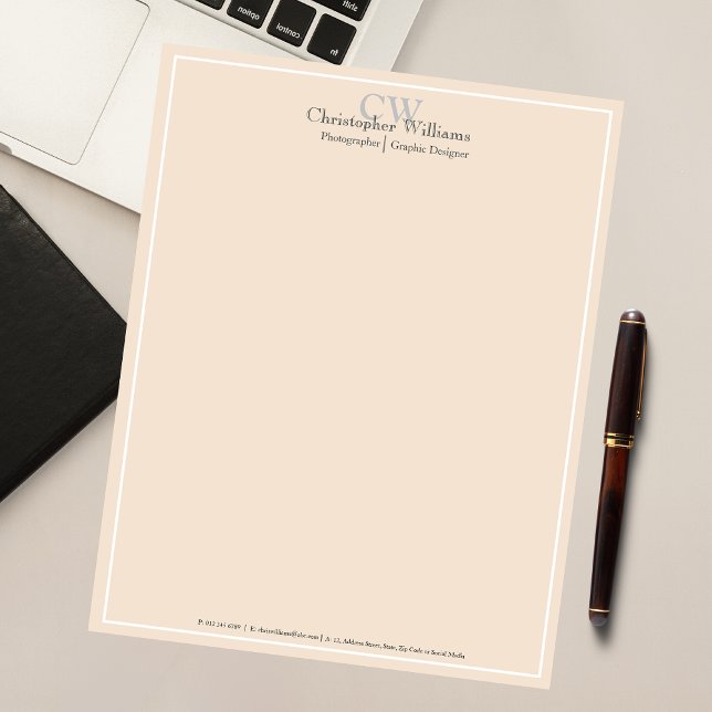 Professional Beige Minimalist Notepad (Creator Uploaded)