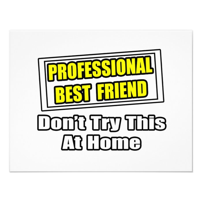 Professional Best FriendJoke Invitations