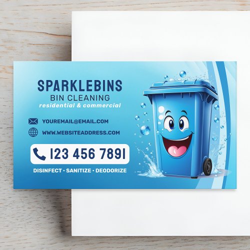Professional Bin Cleaning Services  Business Card