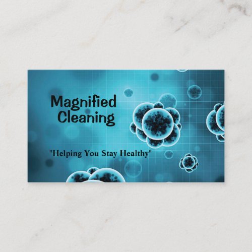 Professional Biohazard Cleanup Service Business Card