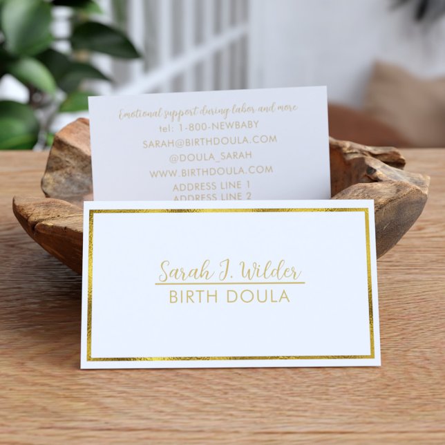 Professional Birth Doula Midwife Business Cards (Creator Uploaded)