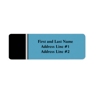 Professional Black and Blue Business Label