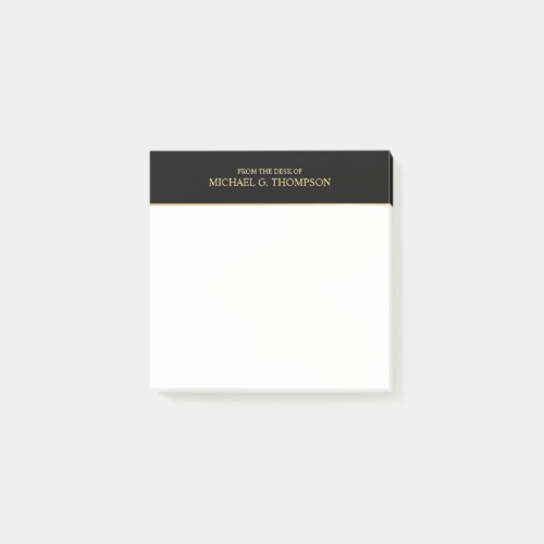 Professional Black and Gold Post_it Notes