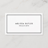 Professional Black And White Attorney Consultant Business Card (Front)