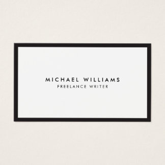 Professional Black and White Business Card