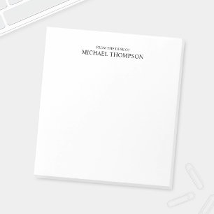 Professional Black and White Notepad