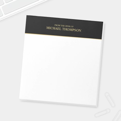 Professional Black and White Notepad