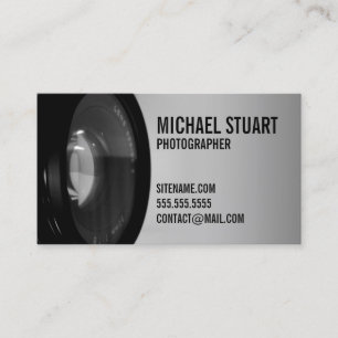 Professional Black and White Photography Business Card