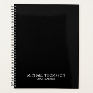 Professional Black and White Planner