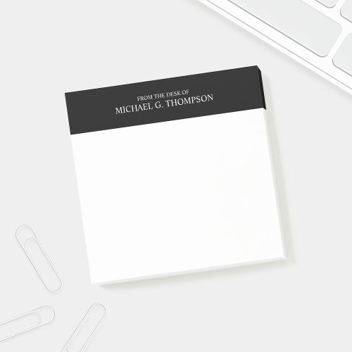Professional Black and White Post_it Notes
