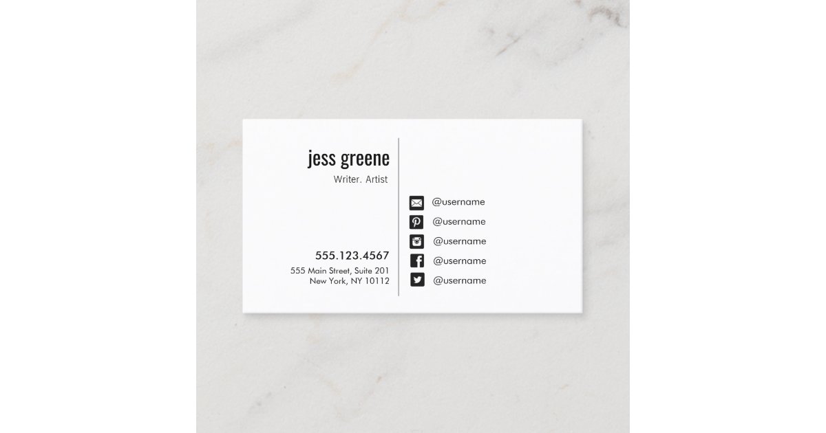 Professional Black and White Social Media Icons Business ...
