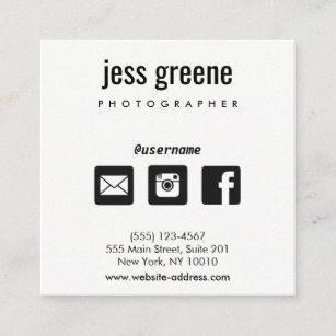 Instagram Icon Business Cards Business Card Printing Zazzle
