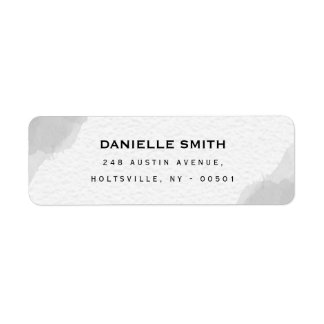 Professional Black and White Watercolor Label
