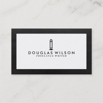 Professional Black And White Wood Texture Modern Business Card by busied at Zazzle