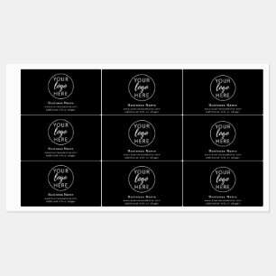 Professional Black Custom Business Logo  Labels