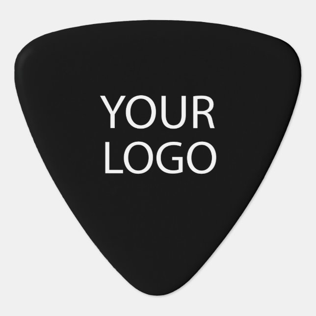 Professional Black Custom Company Logo Business  Guitar Pick (Front)