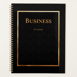 Professional black gold business  planner