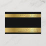 Professional Black Gold Signature UV Matte Luxe Business Card