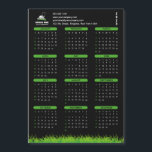 Professional Black Green Lawn Care & Landscaping<br><div class="desc">Elevate your outdoor space with our Professional Black, Green and white Lawn Care & Landscaping Calendar. Modern, minimalist, and elegant design for expert lawn care, landscaping, mowing, tree service, and maintenance. Your go-to for a lush, green, and well-groomed yard. Simple, yet impactful, our card represents the essence of professional lawn...</div>