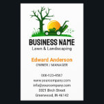 Professional Black Green Lawn Care Landscaping Flyer<br><div class="desc">Make a lasting impression with our Professional Black Green Lawn Care Landscaping Flyer. This eye-catching design features a vibrant green lawn mower and tree against a crisp white background, creating a clean and professional look. Ideal for promoting your lawn care and landscaping services, the flyer clearly lists various services such...</div>