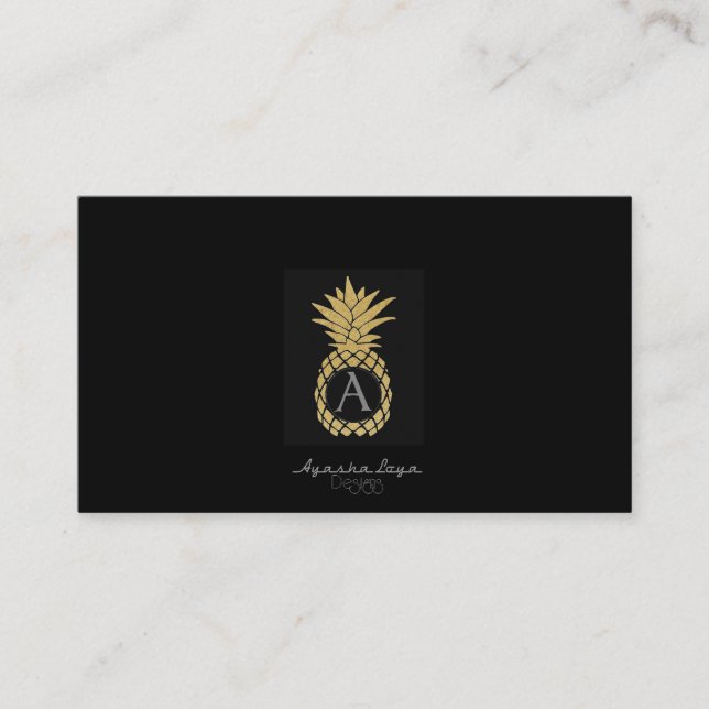 Professional Black Modern Custom Personalize Business Card (Front)